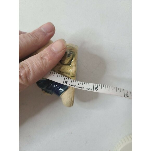 VINTAGE 70's Japan Stoneware Boy And His Dog Statue Figurine Display Decoration - Picture 10 of 10